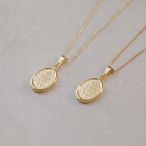 Miraculous Mary Necklace | 18k Gold Filled - Picture 6 of 8